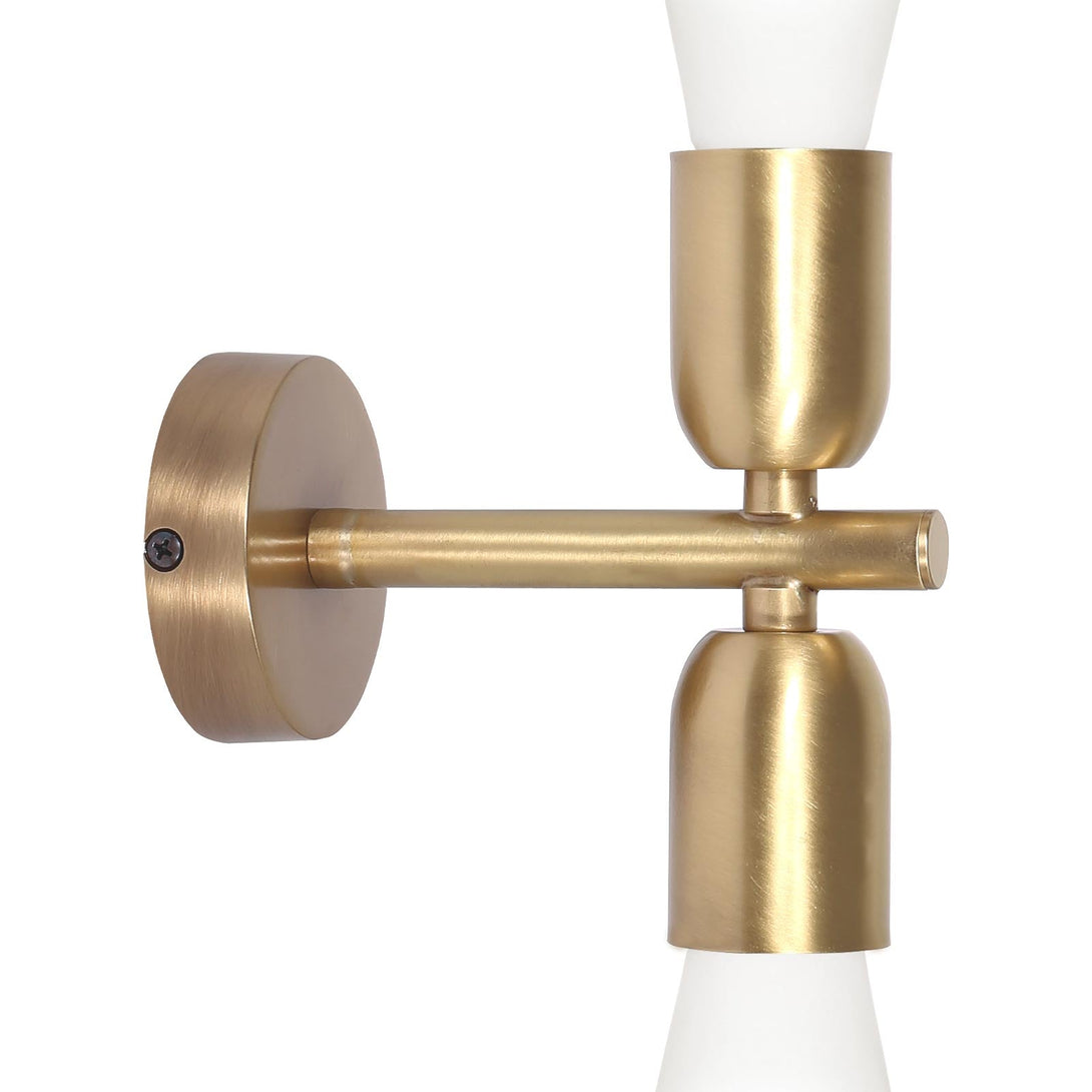 Wall Sconce Light Brass White Double Led Stella Ghidini 1849